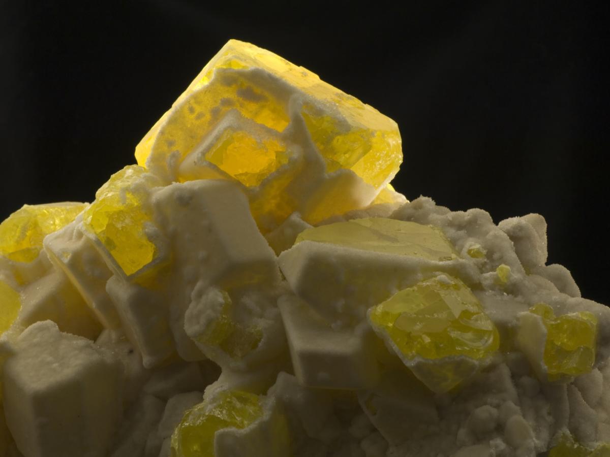 Zolfo elementare con calcite Zolfo elementare con calcite