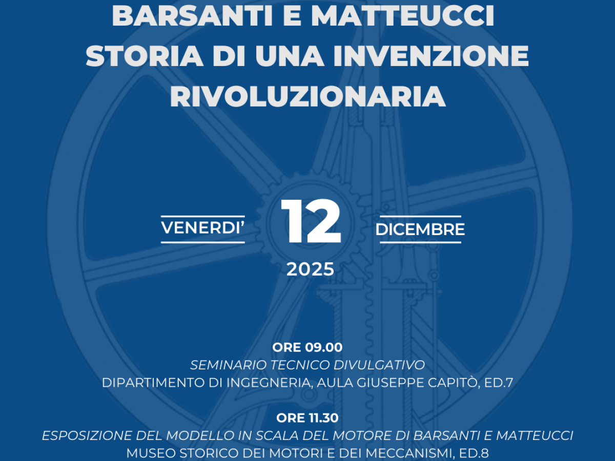 Locandina evento motore Barsanti e Matteucci - 12 dicembre 2025 Locandina evento motore Barsanti e Matteucci - 12 dicembre 2025